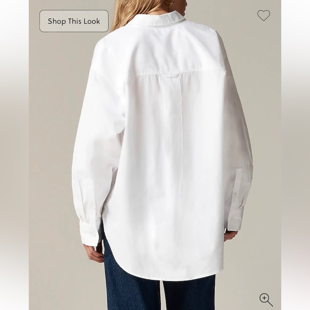 J. Crew | Petite Étienne oversized shirt in lightweight oxford - XSP - Picture 6 of 6